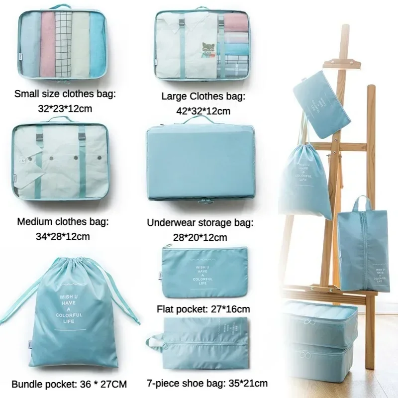 7-Piece Travel Bag Organizer Set - Image 6